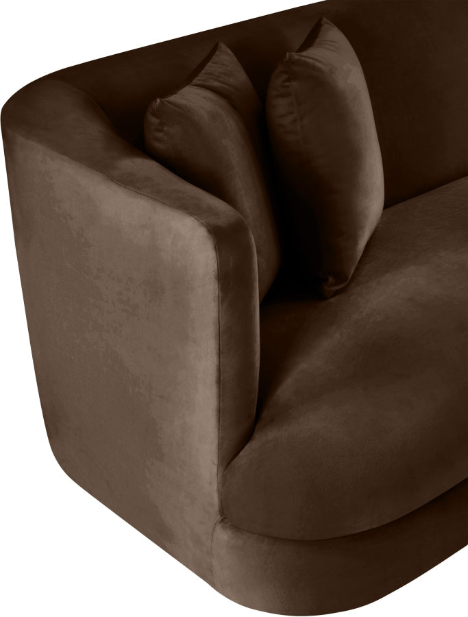 Alder Velvet Upholstered Accent Chair
