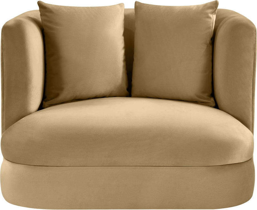 Alder Velvet Upholstered Accent Chair