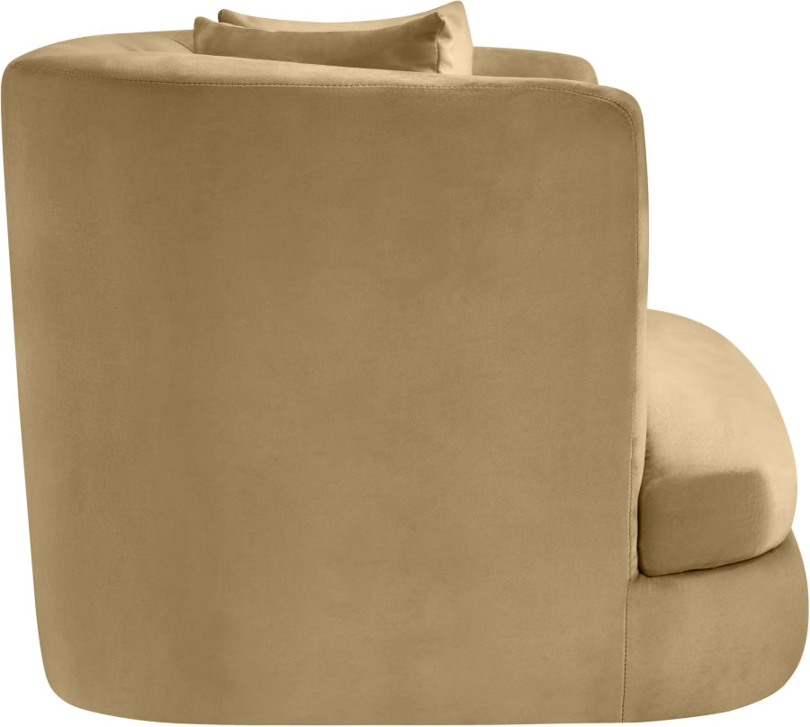 Alder Velvet Upholstered Accent Chair