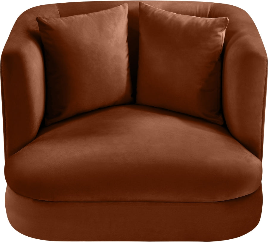 Alder Velvet Upholstered Accent Chair