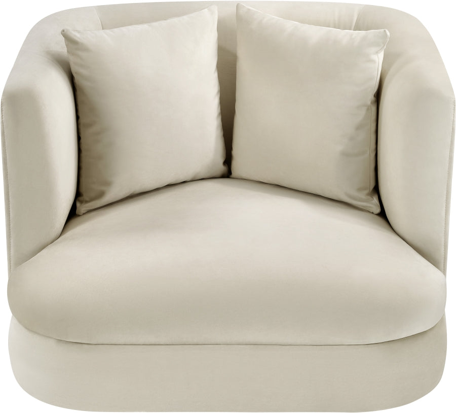 Alder Velvet Upholstered Accent Chair