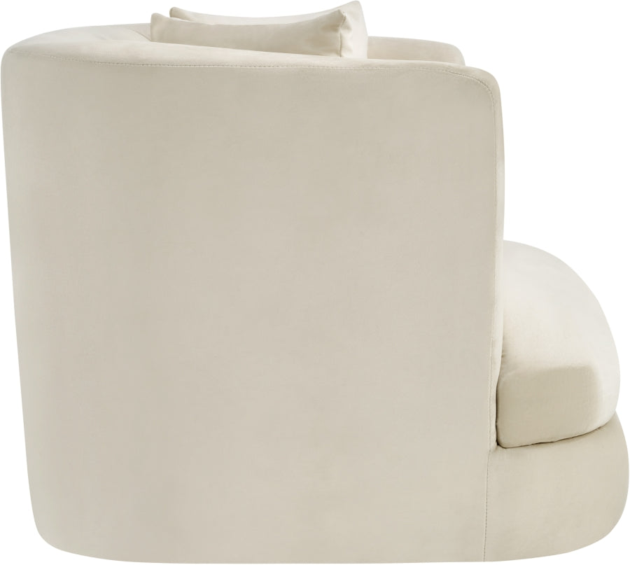 Alder Velvet Upholstered Accent Chair