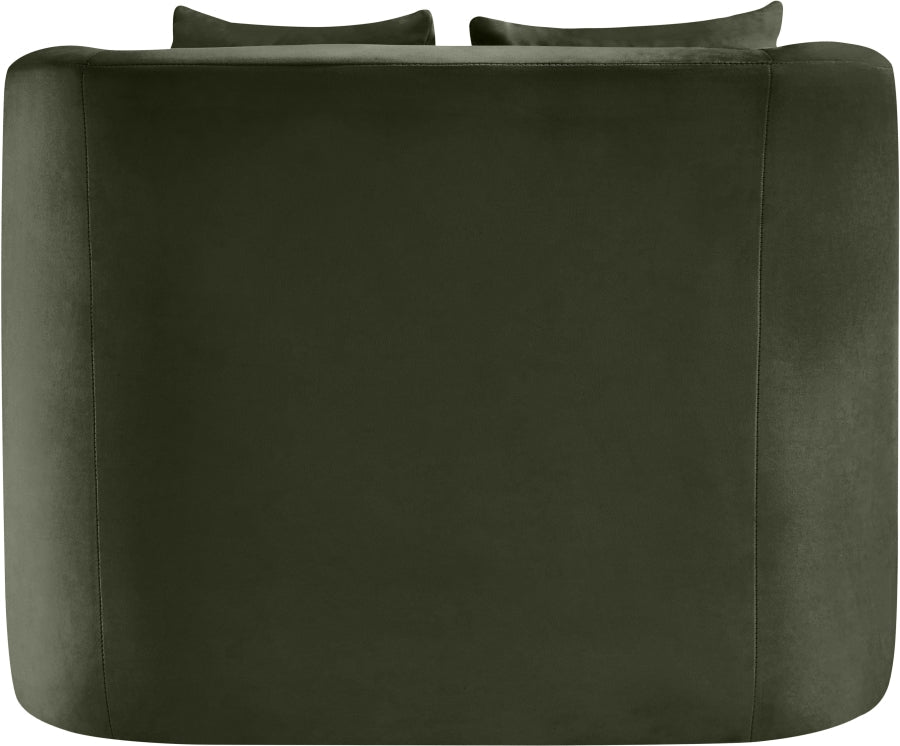 Alder Velvet Upholstered Accent Chair
