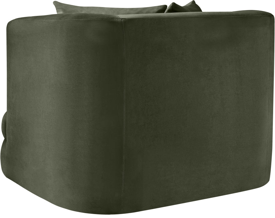 Alder Velvet Upholstered Accent Chair
