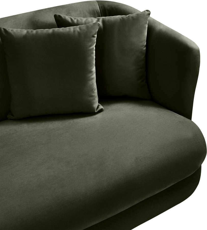 Alder Velvet Upholstered Accent Chair