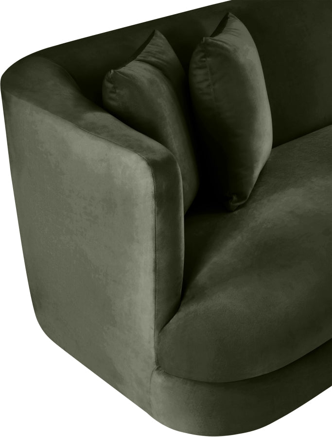 Alder Velvet Upholstered Accent Chair