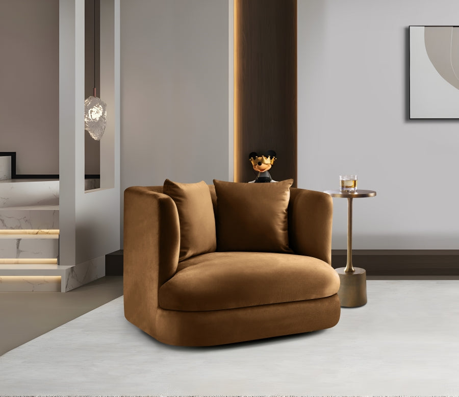 Alder Velvet Upholstered Accent Chair