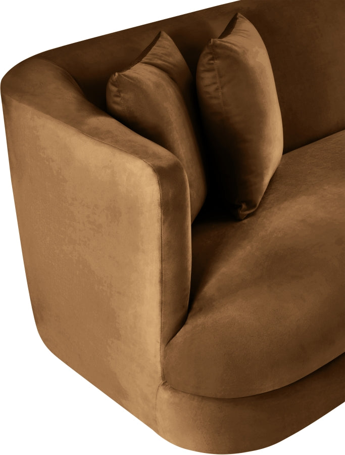 Alder Velvet Upholstered Accent Chair