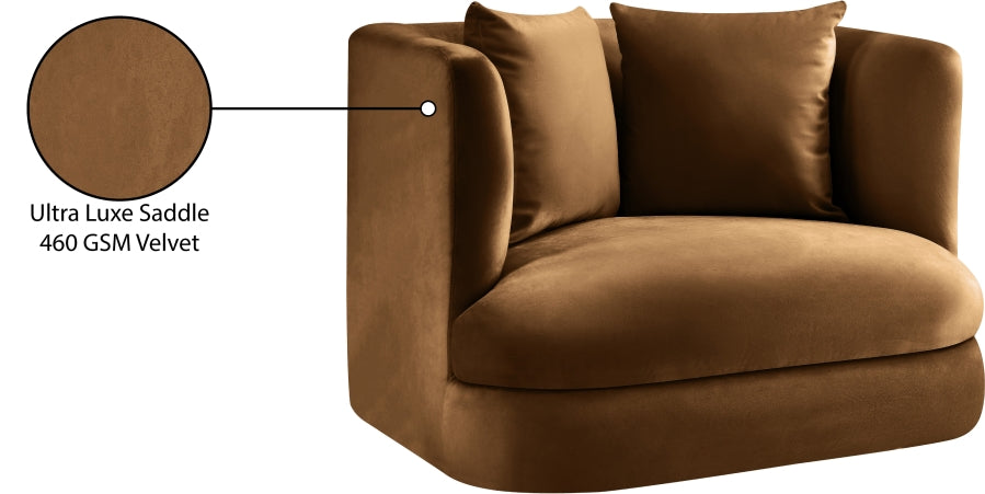 Alder Velvet Upholstered Accent Chair
