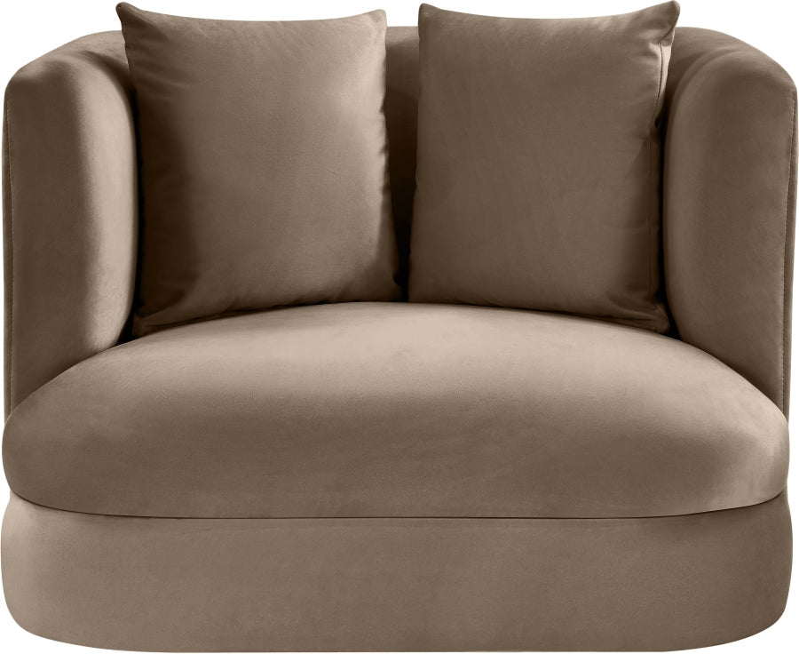 Alder Velvet Upholstered Accent Chair