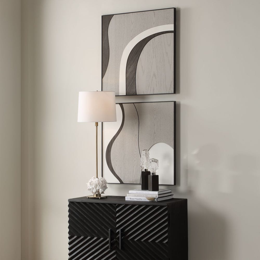 Joel Wood Wall Decor, S/2