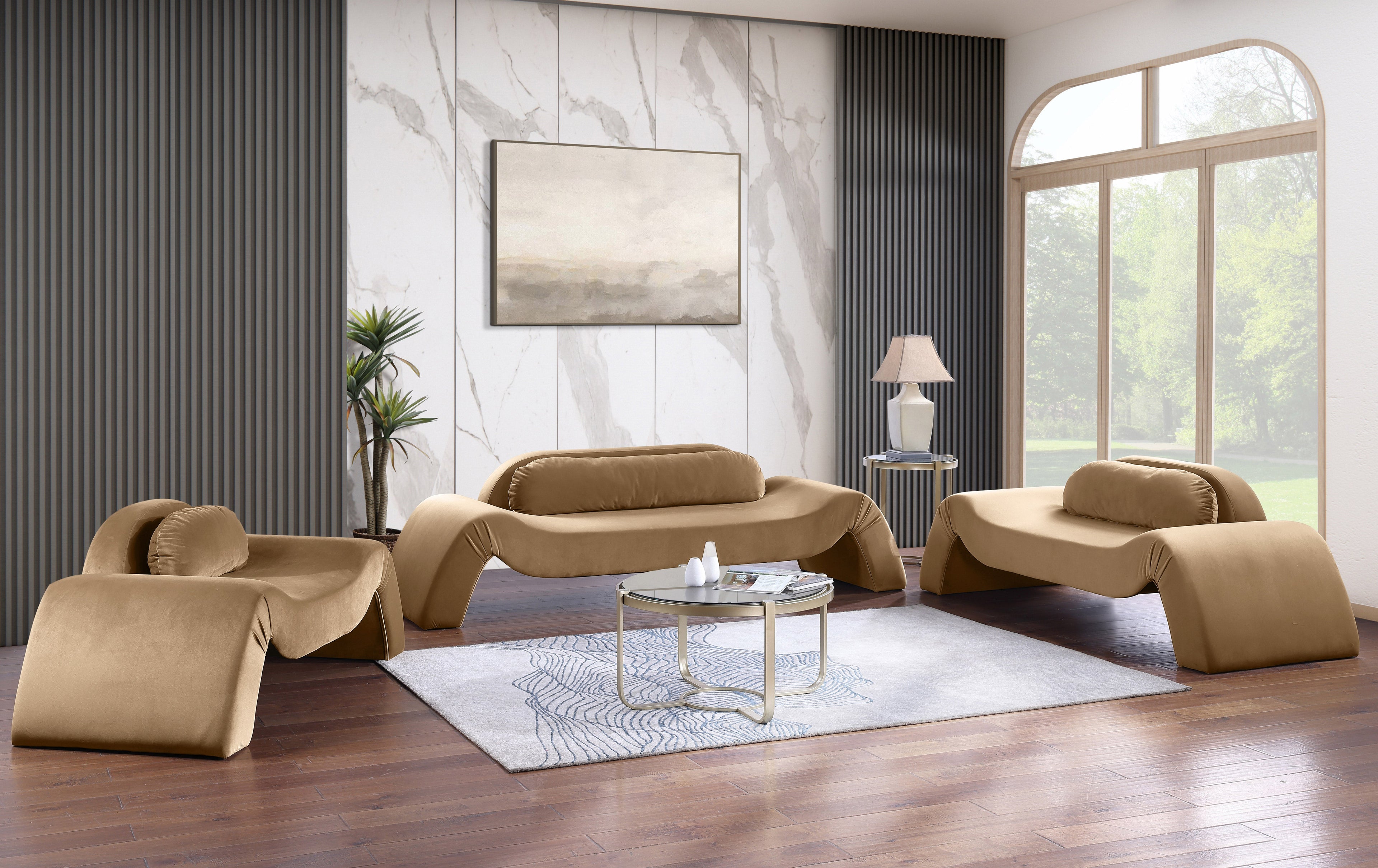 Austin Velvet Upholstered Accent Chair