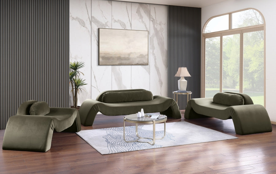Austin Velvet Upholstered Accent Chair