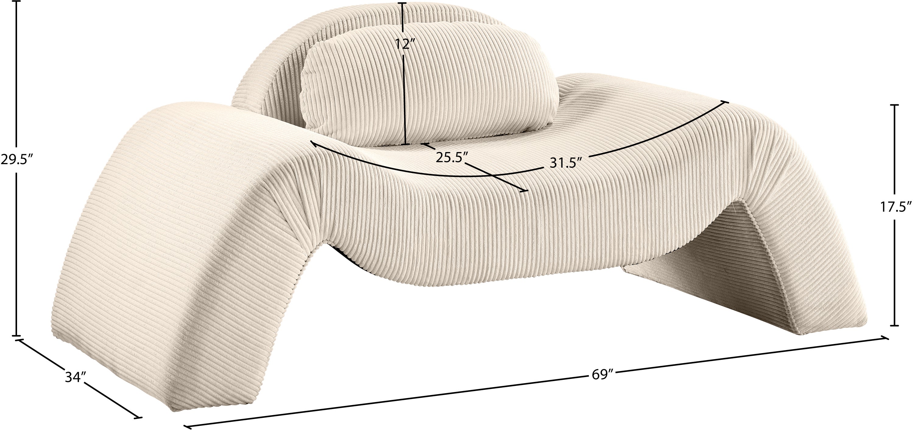 Austin Corduroy Upholstered Accent Chair