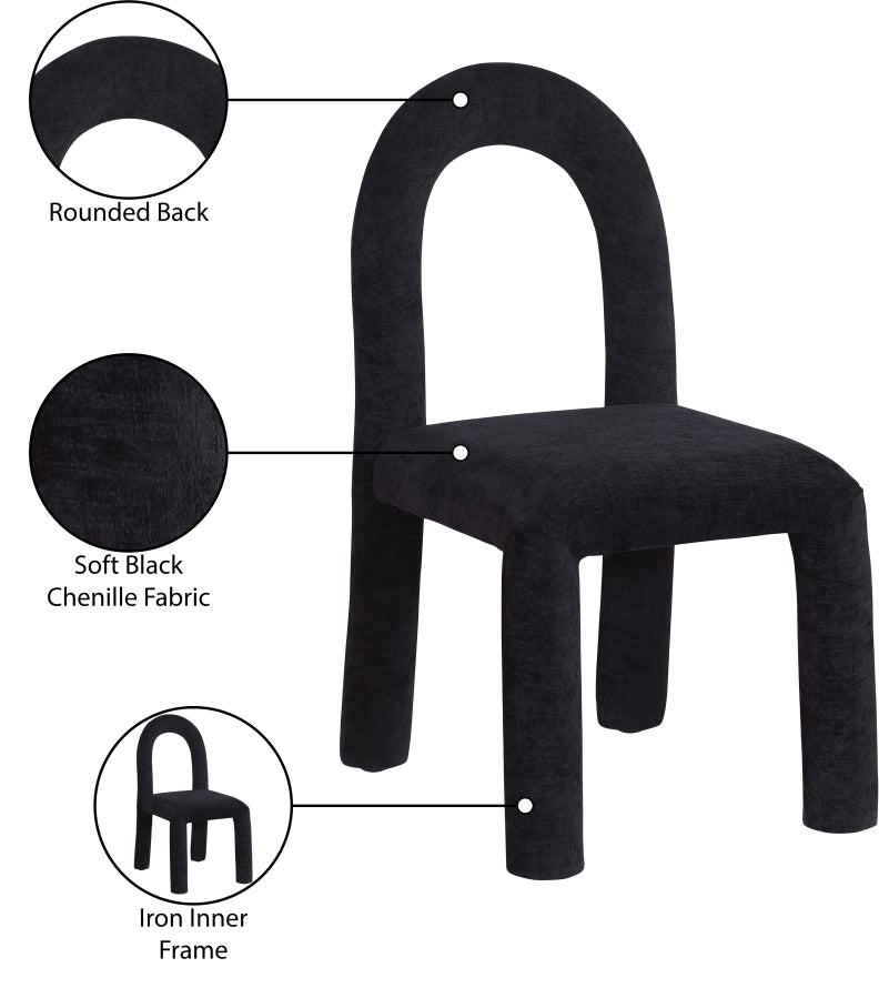 Amari Chenille Fabric Upholstered Dining Chair