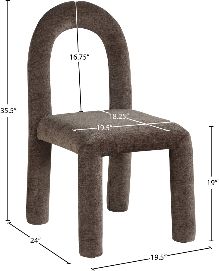 Amari Chenille Fabric Upholstered Dining Chair