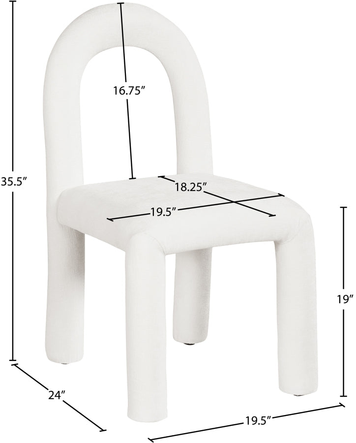 Amari Chenille Fabric Upholstered Dining Chair