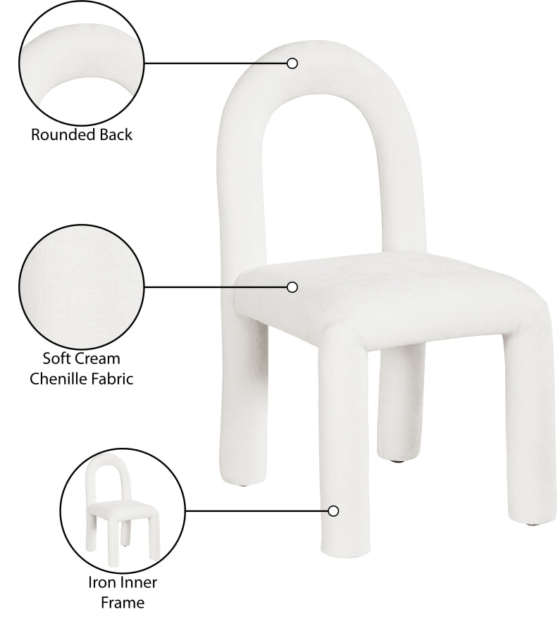 Amari Chenille Fabric Upholstered Dining Chair