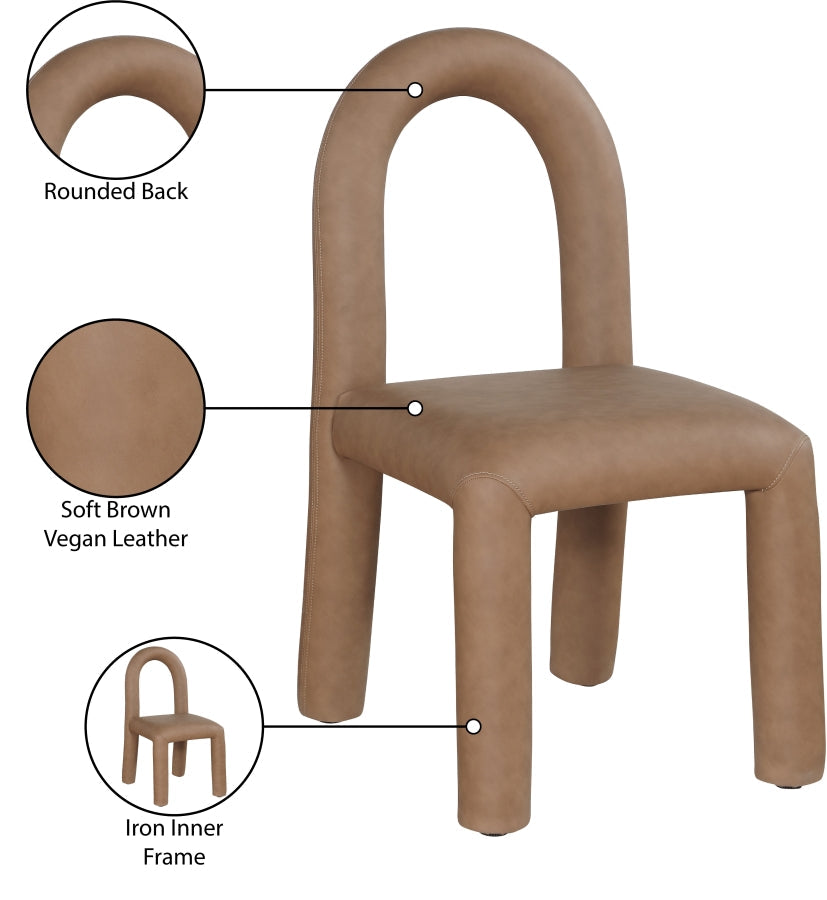 Amari Vegan Leather Upholstered Dining Chair