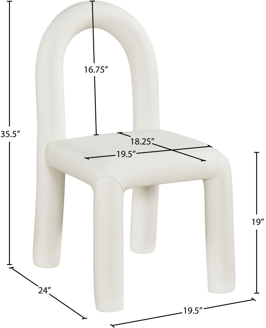 Amari Vegan Leather Upholstered Dining Chair
