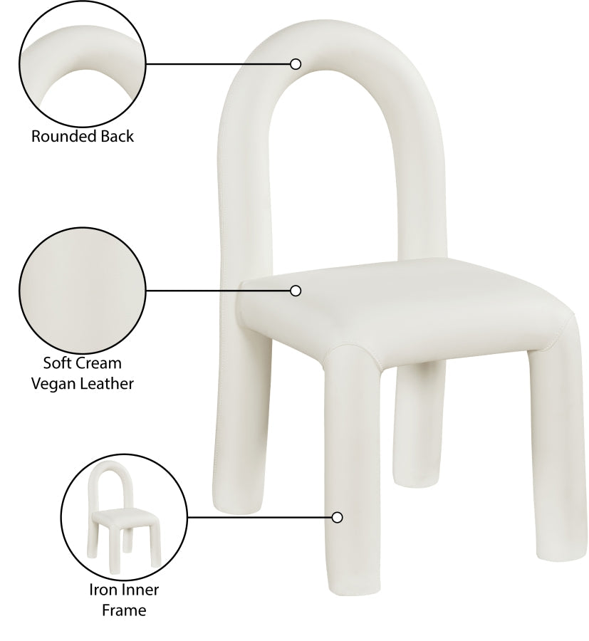 Amari Vegan Leather Upholstered Dining Chair