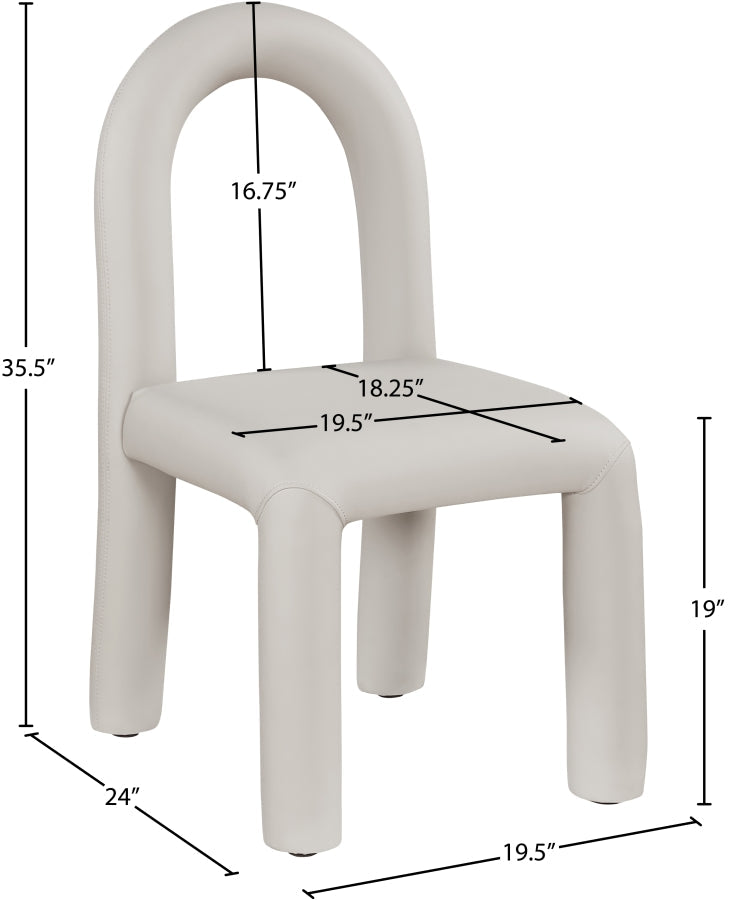 Amari Vegan Leather Upholstered Dining Chair