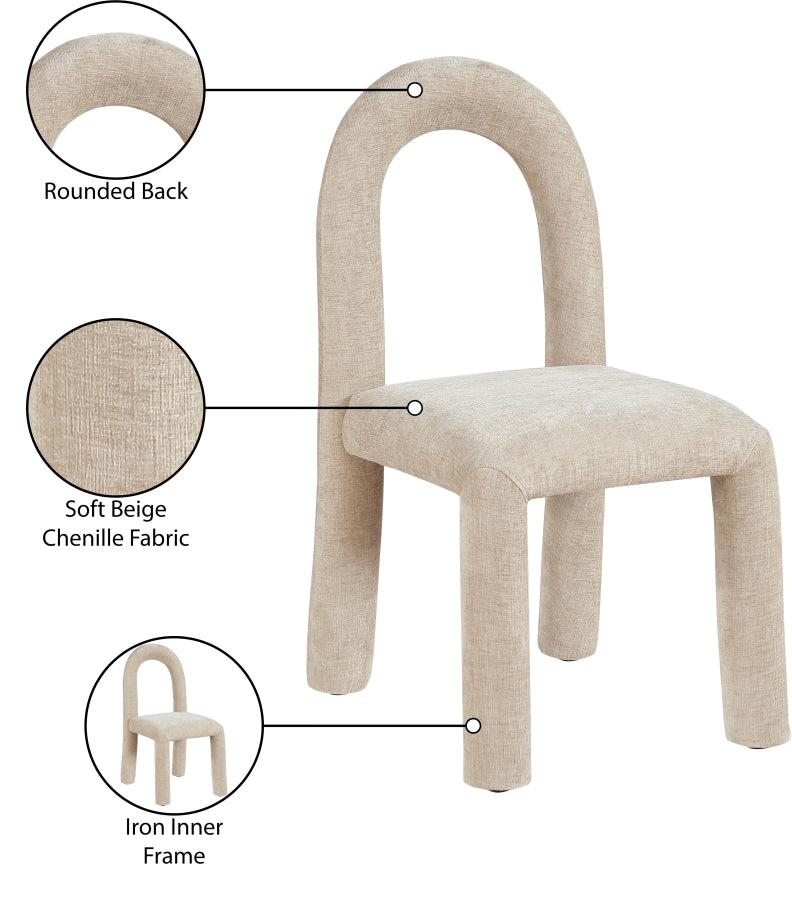 Amari Chenille Fabric Upholstered Dining Chair