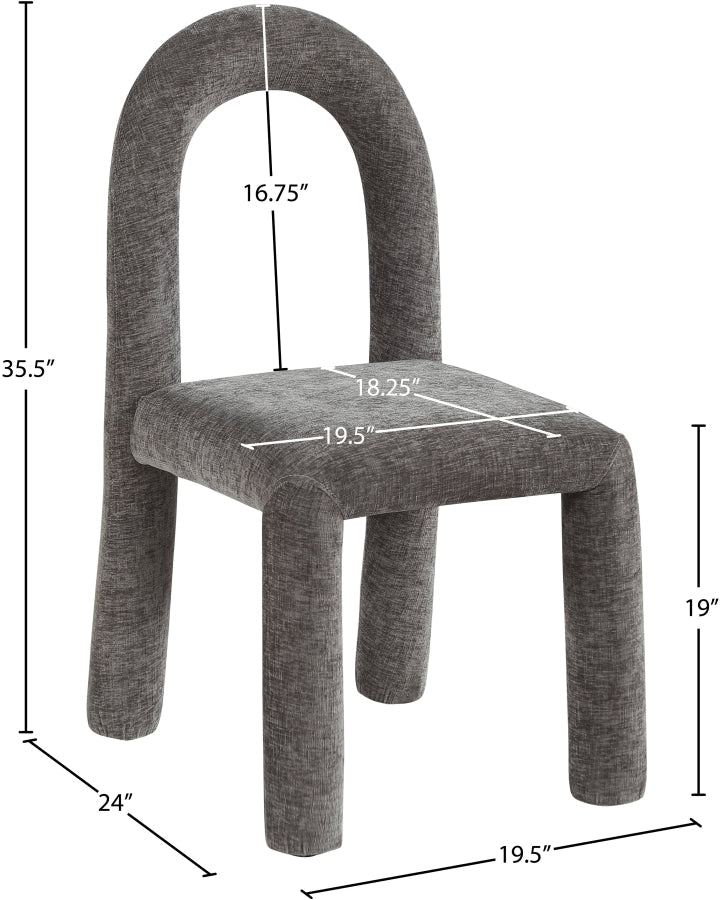 Amari Chenille Fabric Upholstered Dining Chair