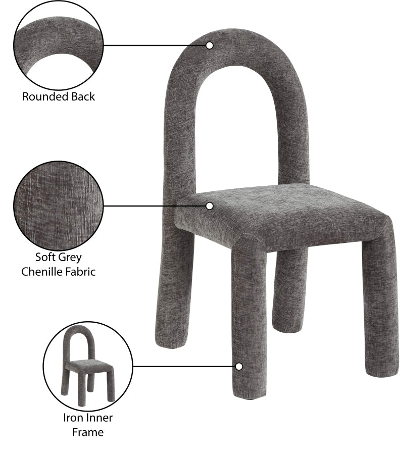 Amari Chenille Fabric Upholstered Dining Chair