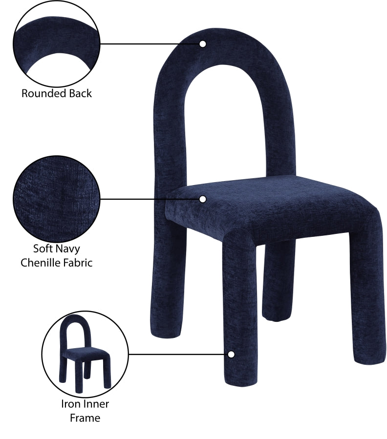 Amari Chenille Fabric Upholstered Dining Chair