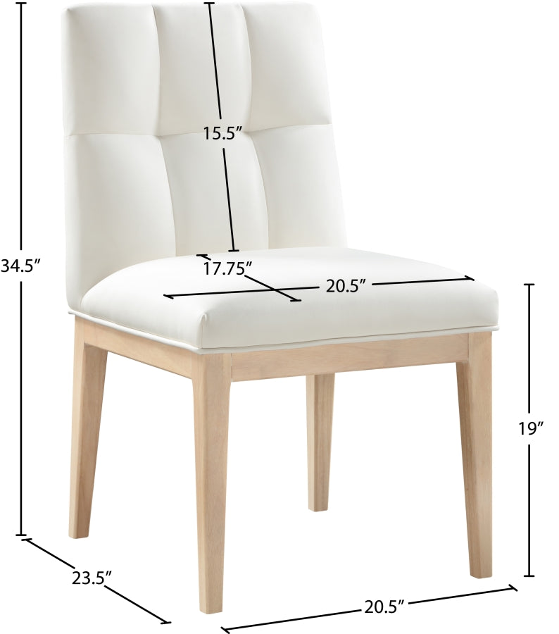 Adrian Vegan Leather Upholstered Dining Side Chair