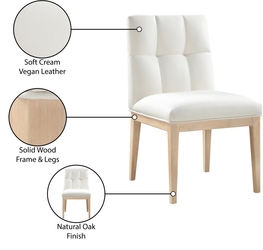 Adrian Vegan Leather Upholstered Dining Side Chair