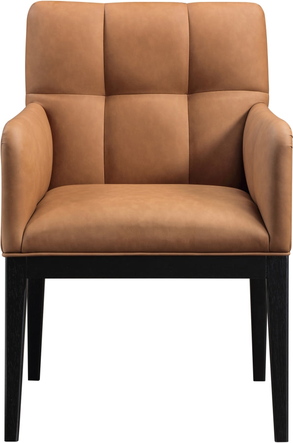 Adrian Vegan Leather Upholstered Dining Arm Chair