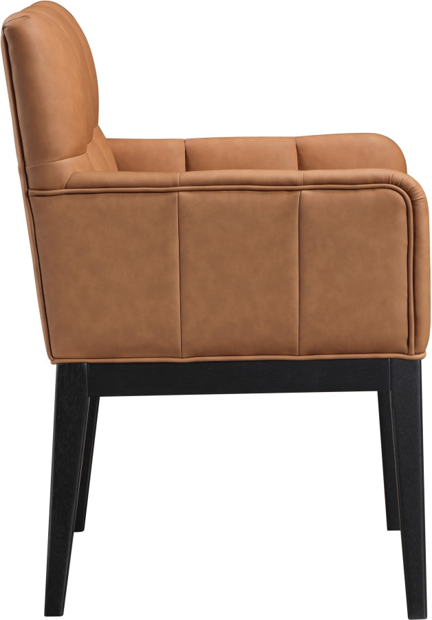 Adrian Vegan Leather Upholstered Dining Arm Chair