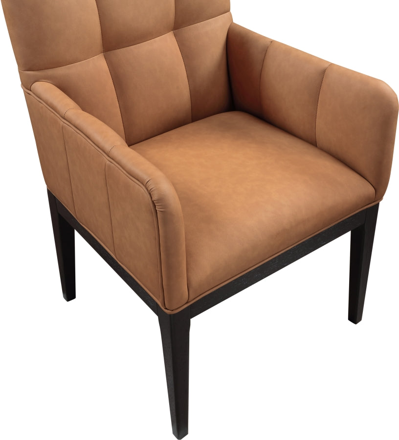 Adrian Vegan Leather Upholstered Dining Arm Chair