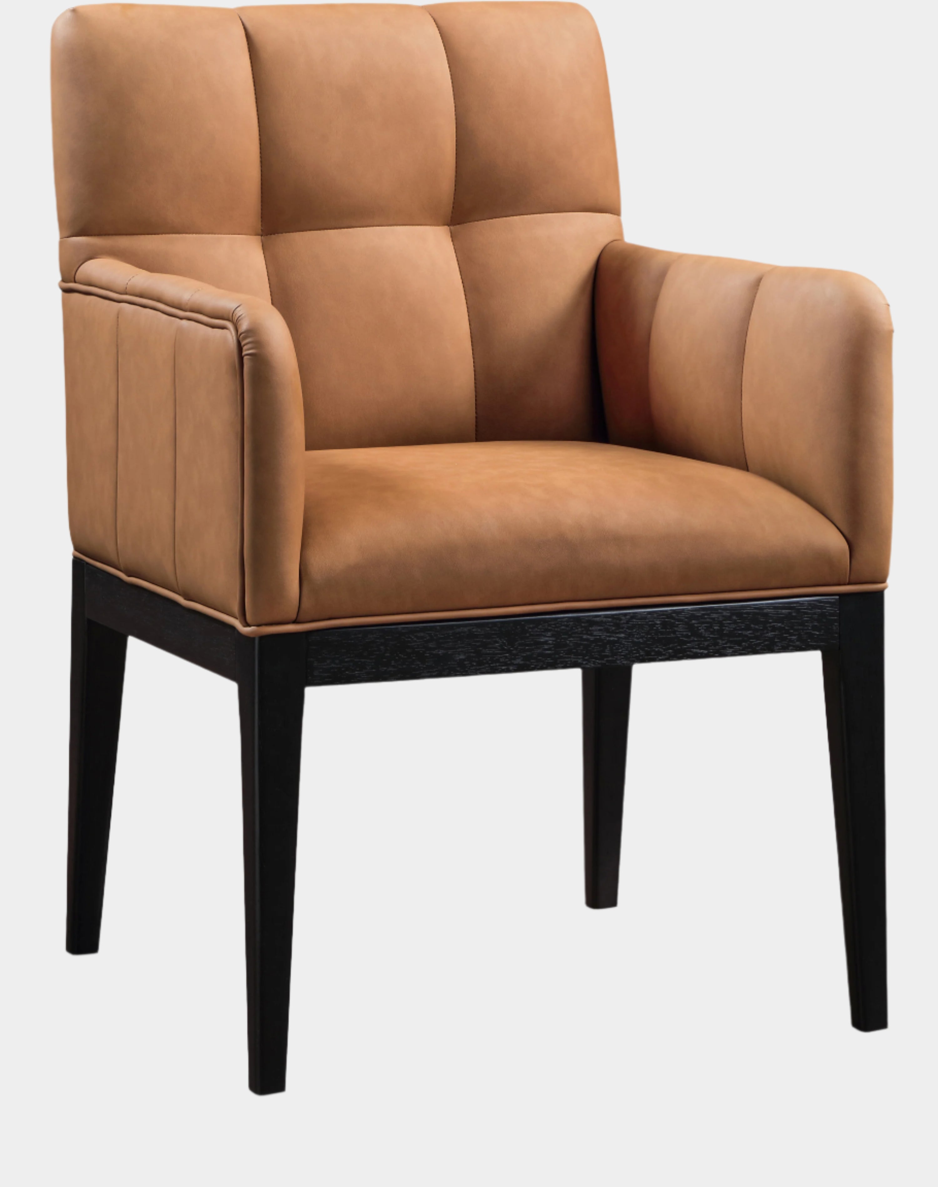 Adrian Vegan Leather Upholstered Dining Arm Chair
