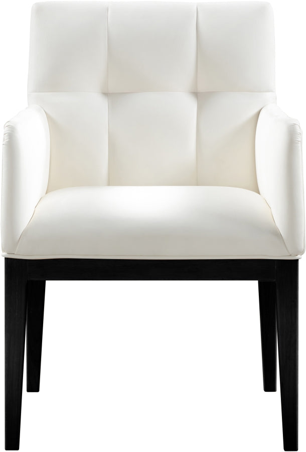 Adrian Vegan Leather Upholstered Dining Arm Chair