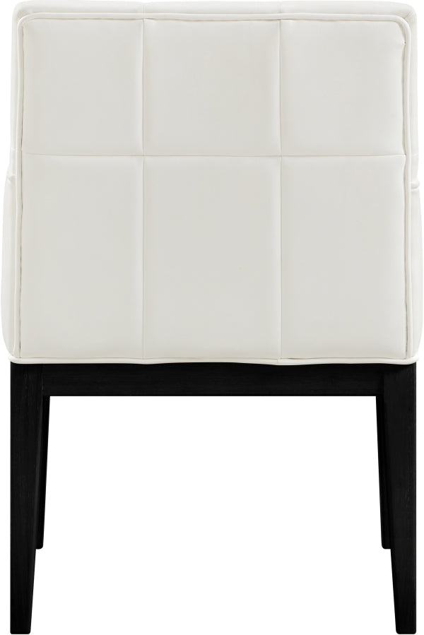 Adrian Vegan Leather Upholstered Dining Arm Chair