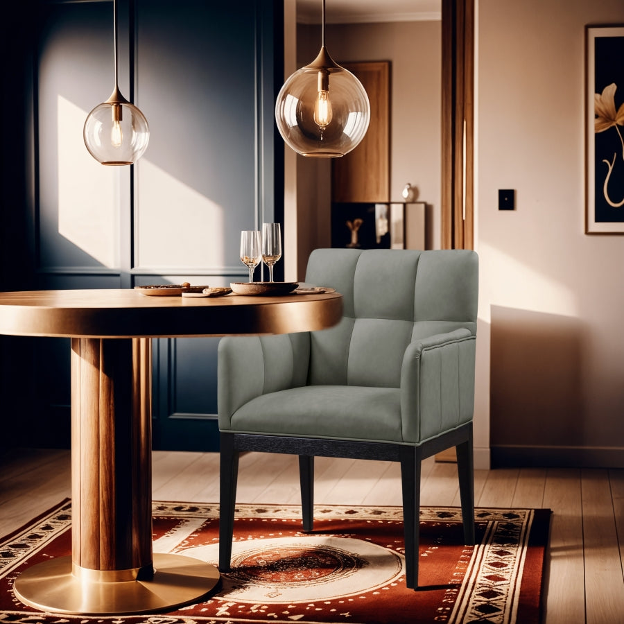 Adrian Vegan Leather Upholstered Dining Arm Chair