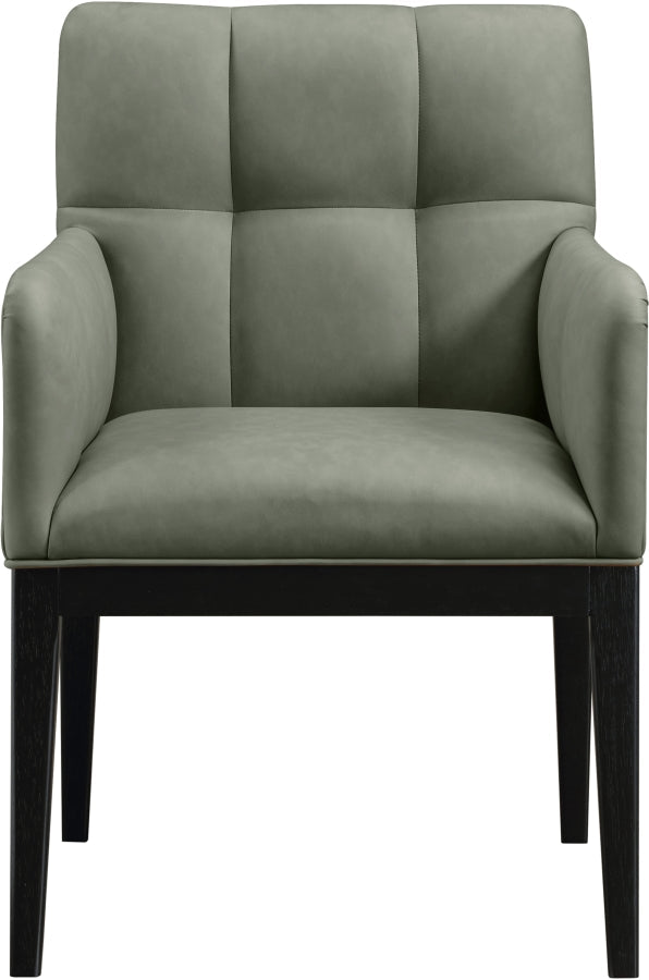 Adrian Vegan Leather Upholstered Dining Arm Chair