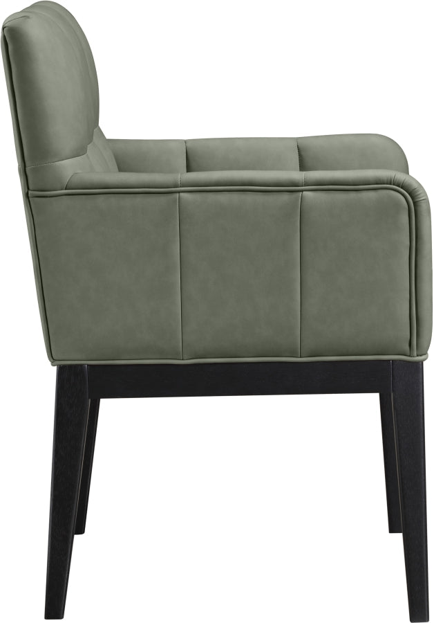 Adrian Vegan Leather Upholstered Dining Arm Chair