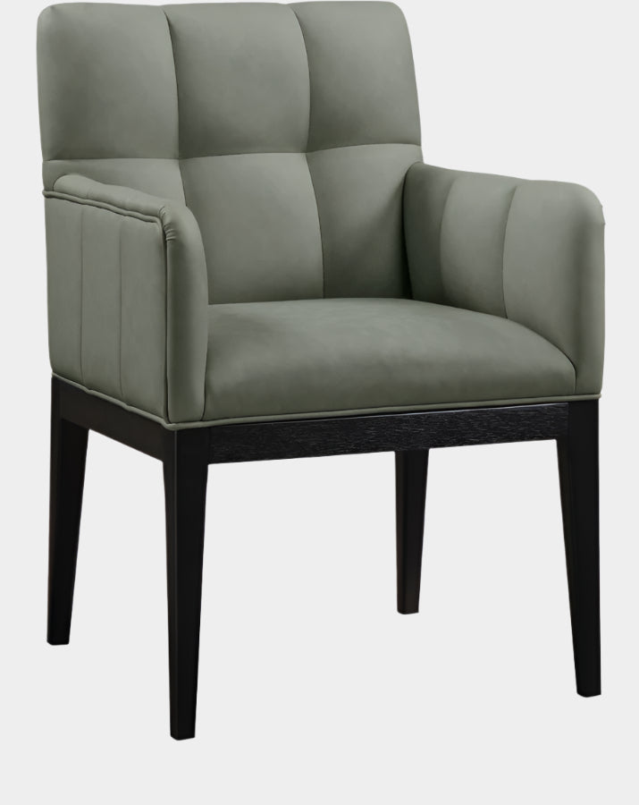 Adrian Vegan Leather Upholstered Dining Arm Chair