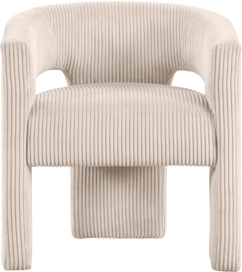 Riz Corduroy Upholstered Accent Chair / Dining Chair