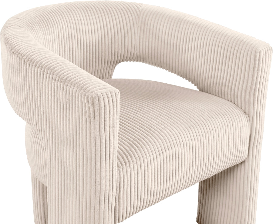 Riz Corduroy Upholstered Accent Chair / Dining Chair