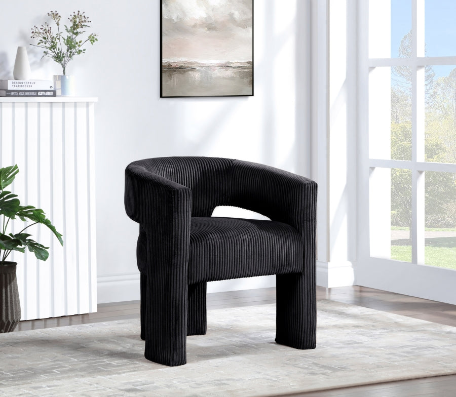Riz Corduroy Upholstered Accent Chair / Dining Chair