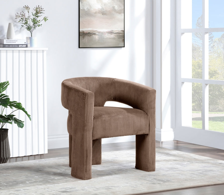 Riz Corduroy Upholstered Accent Chair / Dining Chair