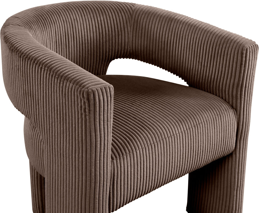 Riz Corduroy Upholstered Accent Chair / Dining Chair