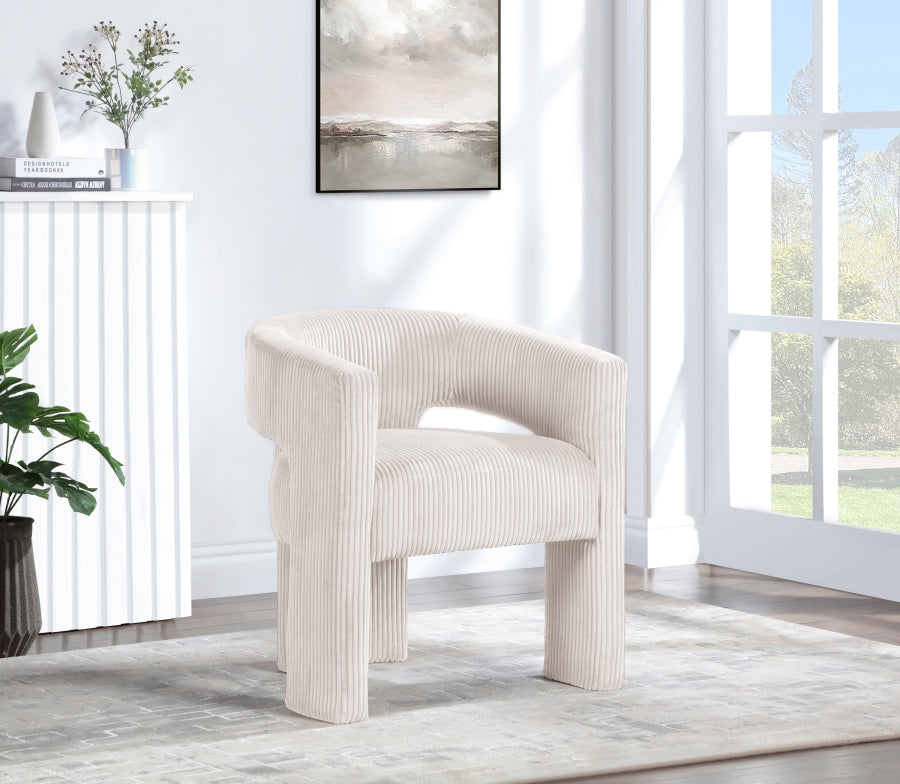 Riz Corduroy Upholstered Accent Chair / Dining Chair