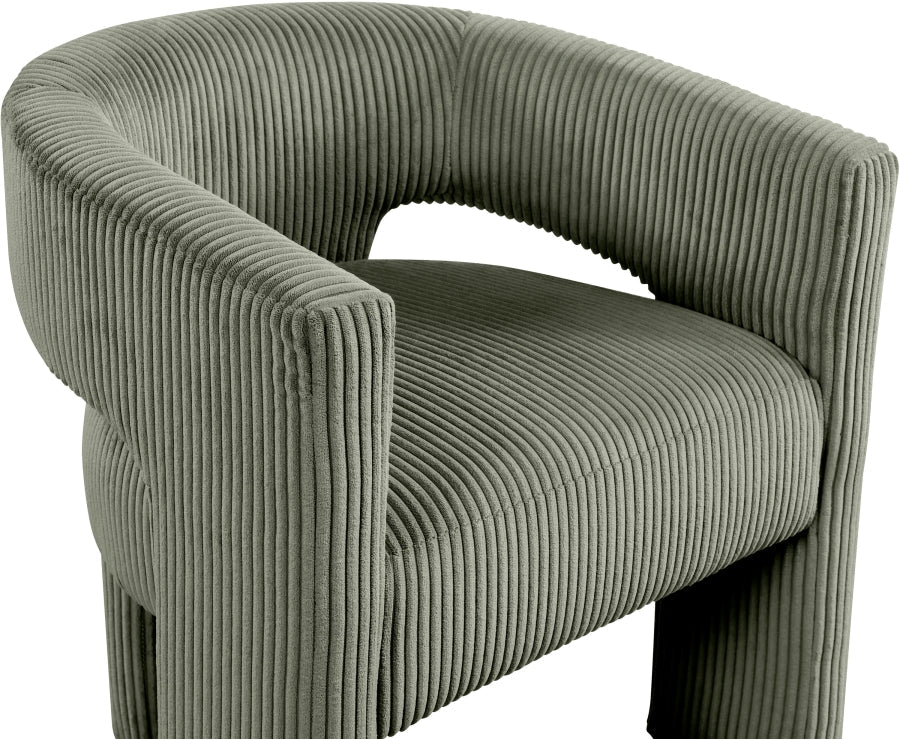Riz Corduroy Upholstered Accent Chair / Dining Chair