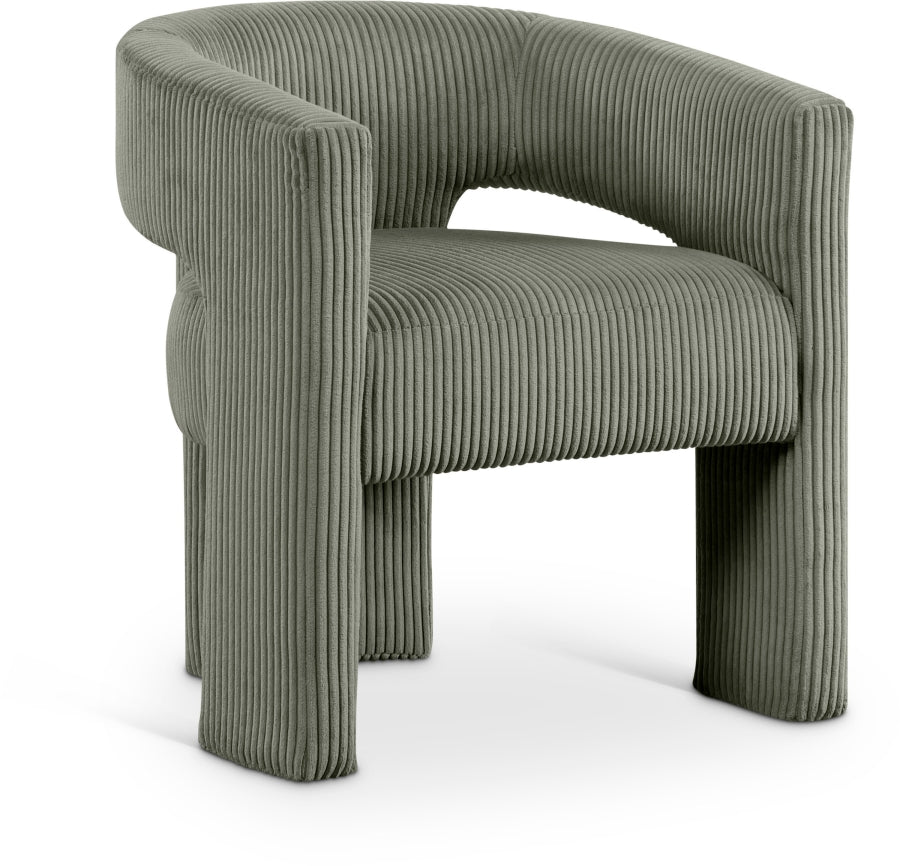 Riz Corduroy Upholstered Accent Chair / Dining Chair
